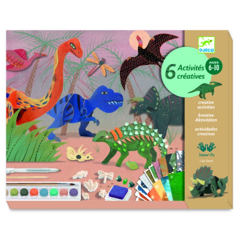 Le monde des dinosaures - Coffret activités créatives (couverture)