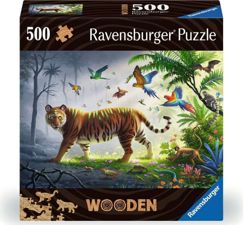 Puzzle en bois - Tigre - 500 pièces (couverture)