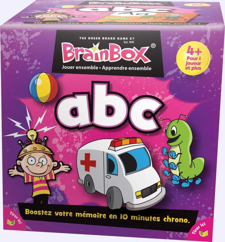 Brainbox : abc  Les actualités (0)  Un jeu de Green Board Team  Jeu de
