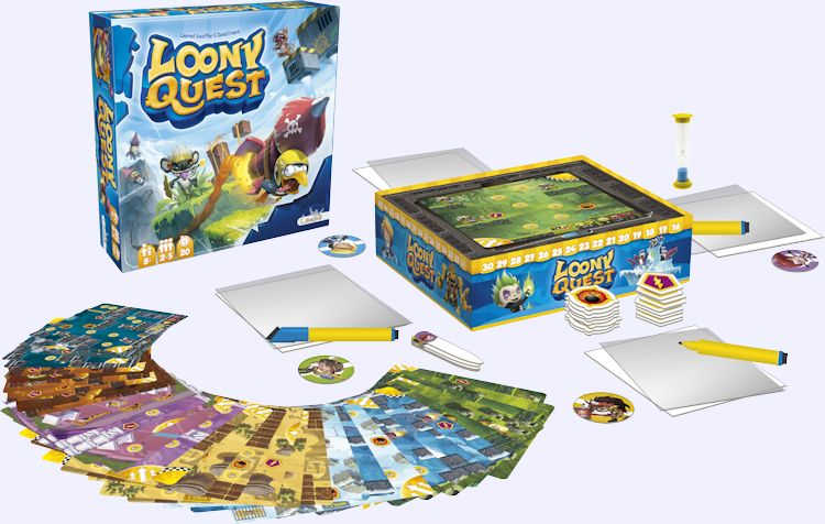 Loony Quest  Un jeu de Laurent Escoffier  Jeu de société  Tric Trac