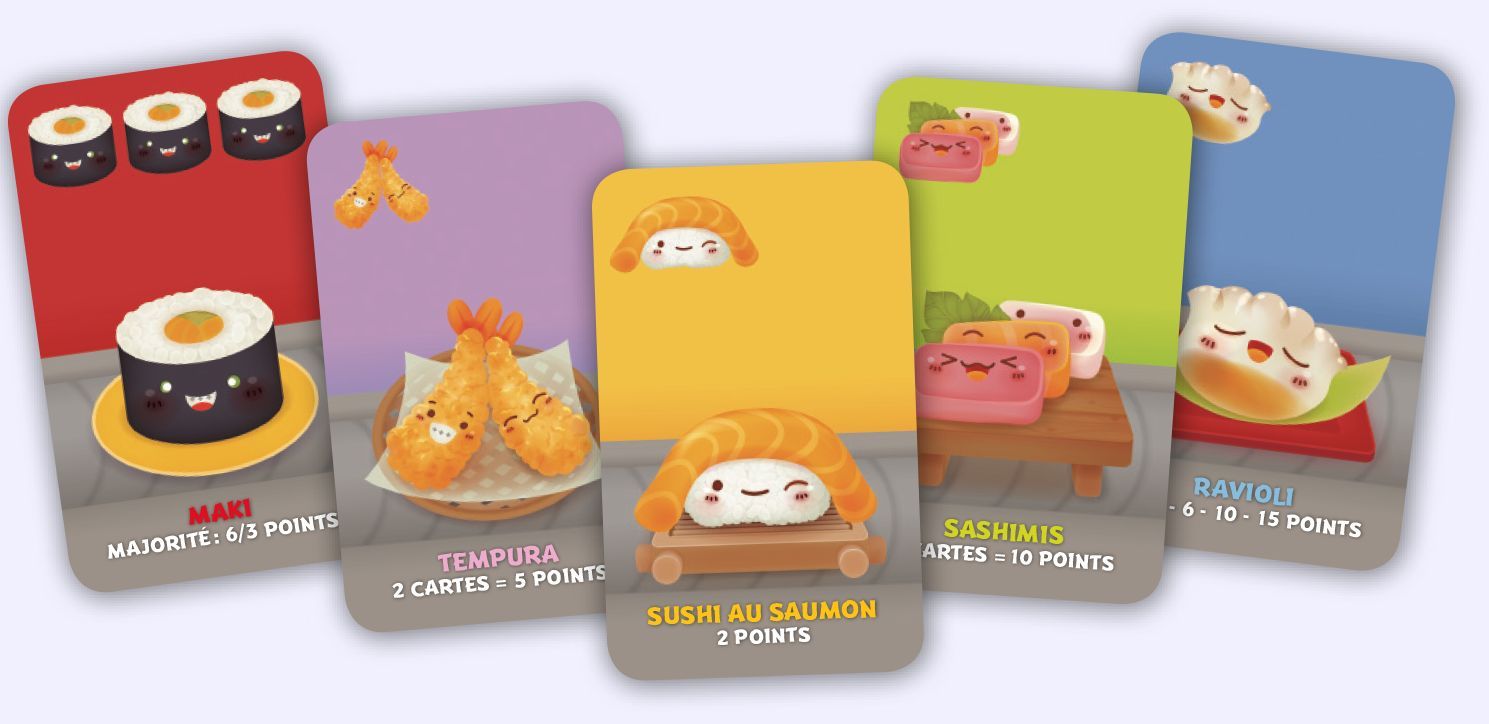 Sushi go: jeu de société