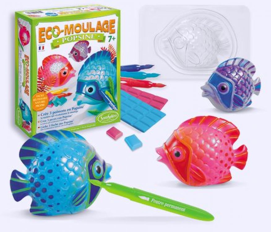 Eco Moulage en popsine - Poissons Lune