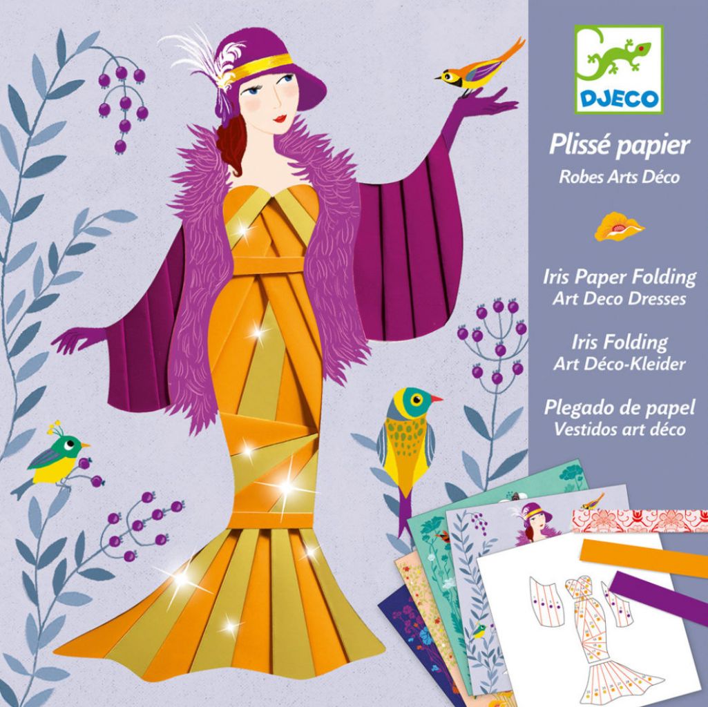 Papier plissé - Robes Art déco
