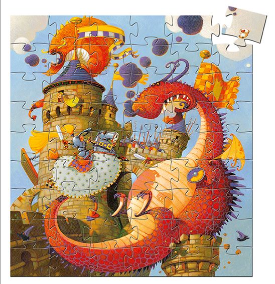 Puzzle - Vaillant et le Dragon - 54 pcs