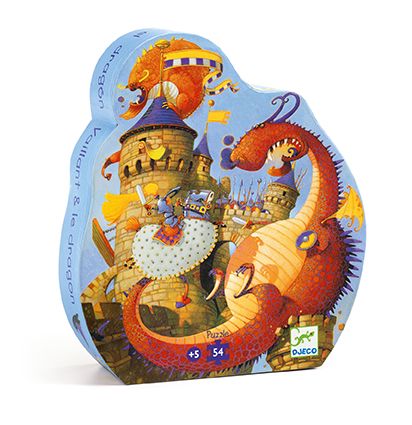 Puzzle - Vaillant et le Dragon - 54 pcs (couverture)