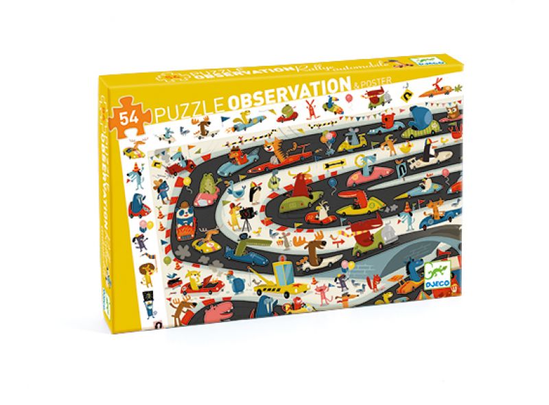 Puzzle - Rallye automobile- 54 pcs (couverture)