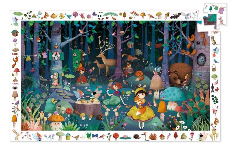 Puzzle - La forêt enchantée - 100 pcs  (couverture)