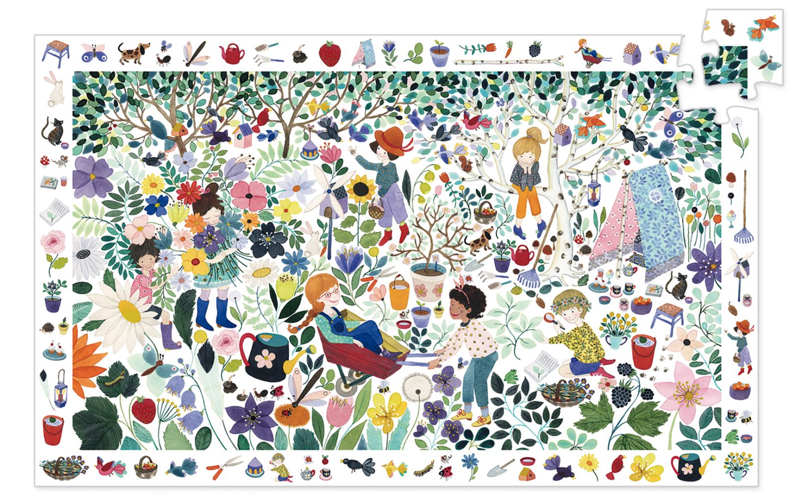 Puzzle - 1000 fleurs - 100 pcs