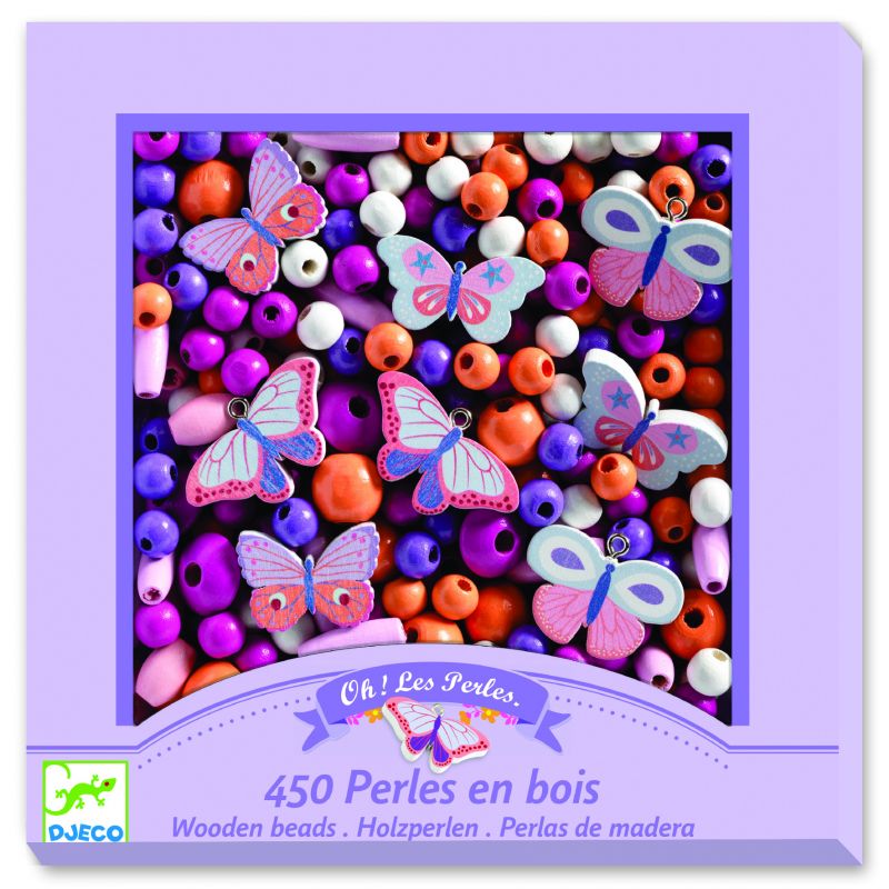 Perles en bois - Papillons (couverture)