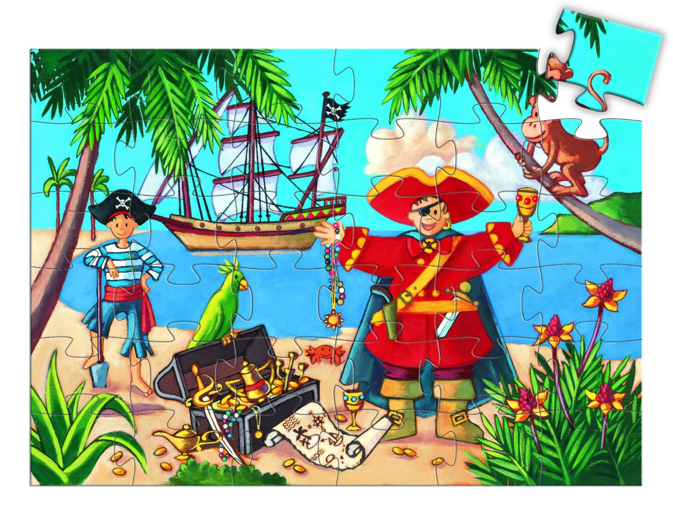 Le pirate et son trésor - 36 pcs