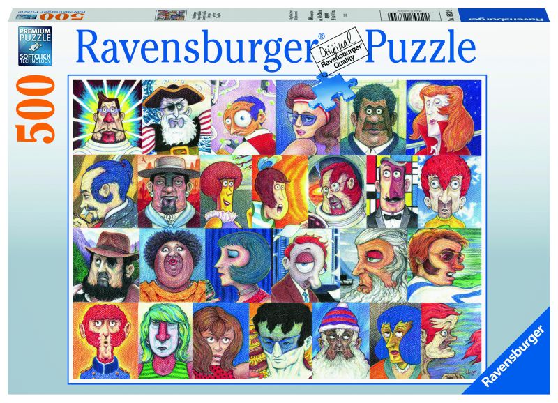 Puzzle - Portraits alphabet - 500 pcs (couverture)