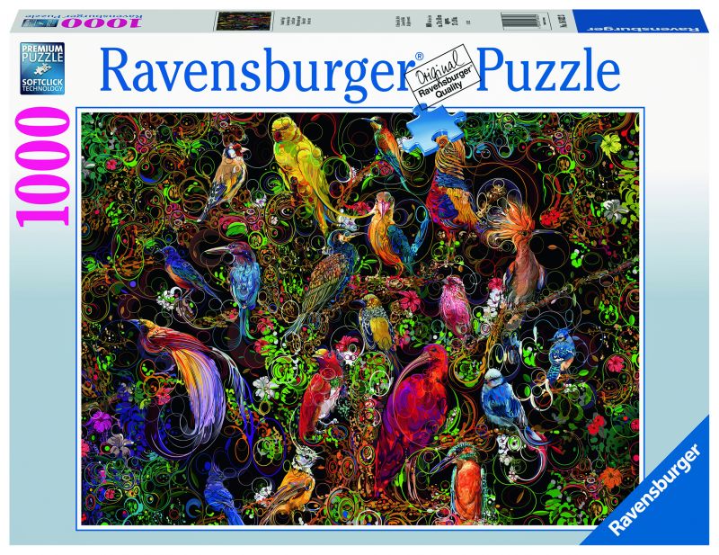 Puzzle - Tableau d'art d'oiseaux 1000 pcs (couverture)