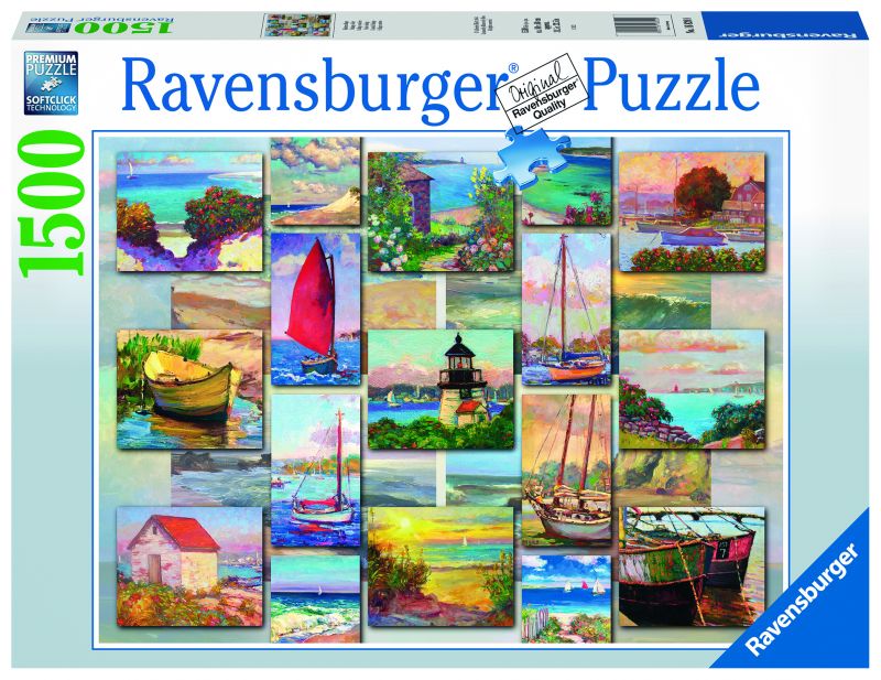 Puzzle - Peintures en bord de mer - 1500 pcs (couverture)