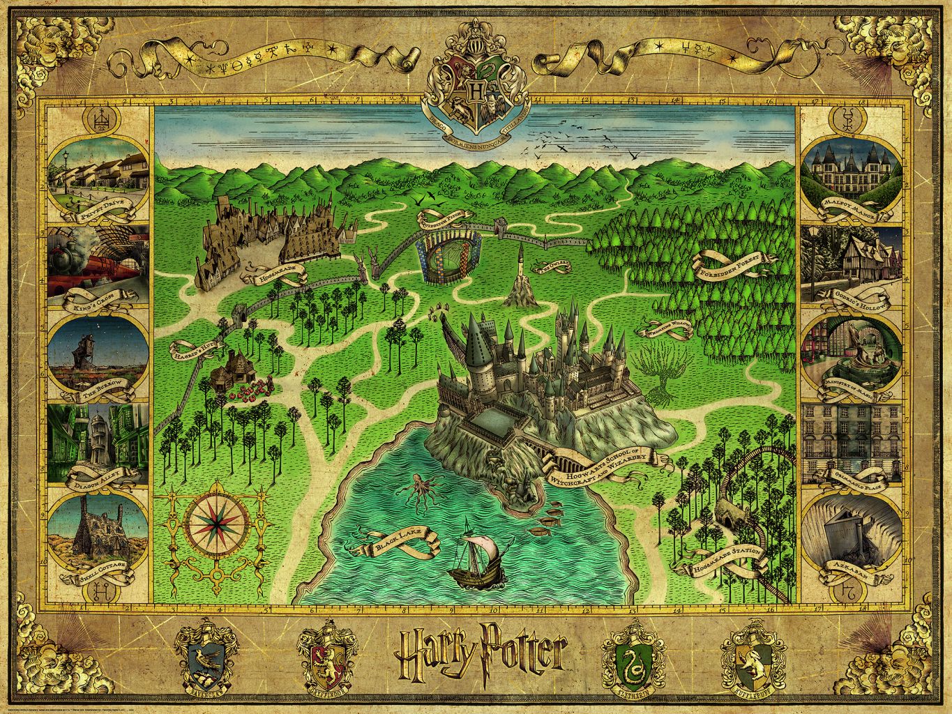 Puzzle - Poudlard Harry Potter - 1500 pcs