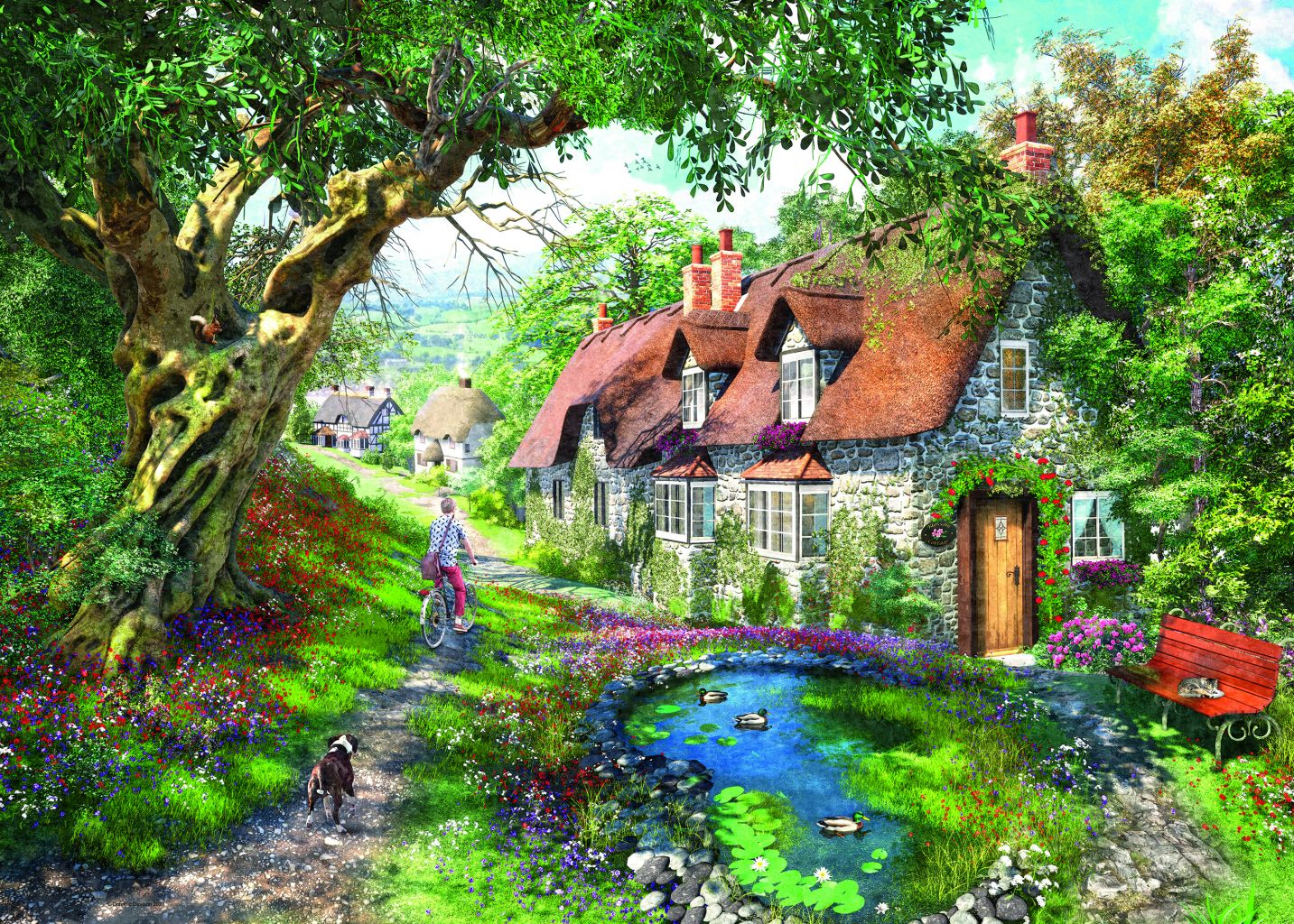 Puzzle - Maisons de campagne - 1000 pcs