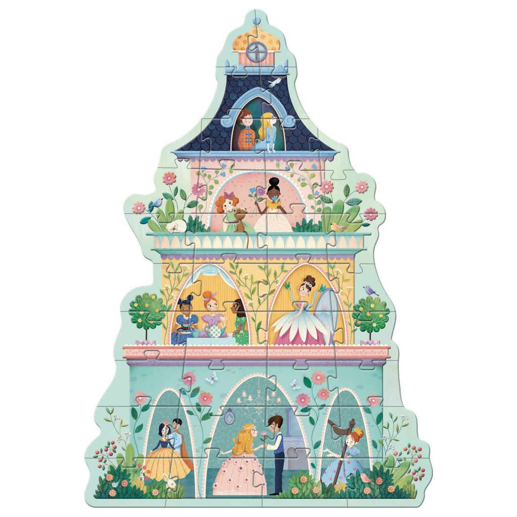 Puzzle géant - La tour des princesses - 36 pcs