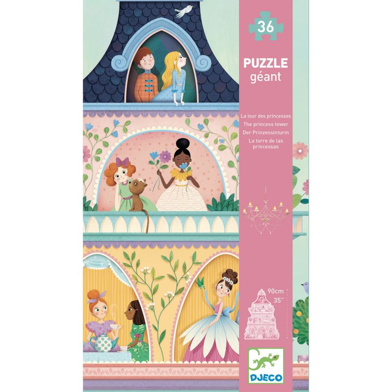 Puzzle géant - La tour des princesses - 36 pcs (couverture)