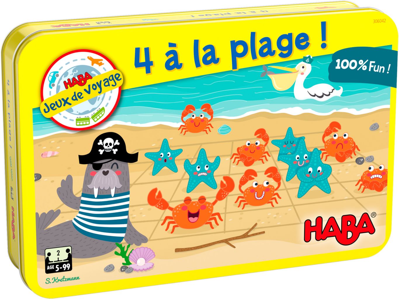 4 à la plage - jeu magnétique