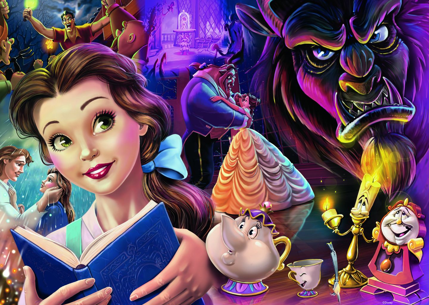 Puzzle - Disney La belle et la bête - 1000 pcs