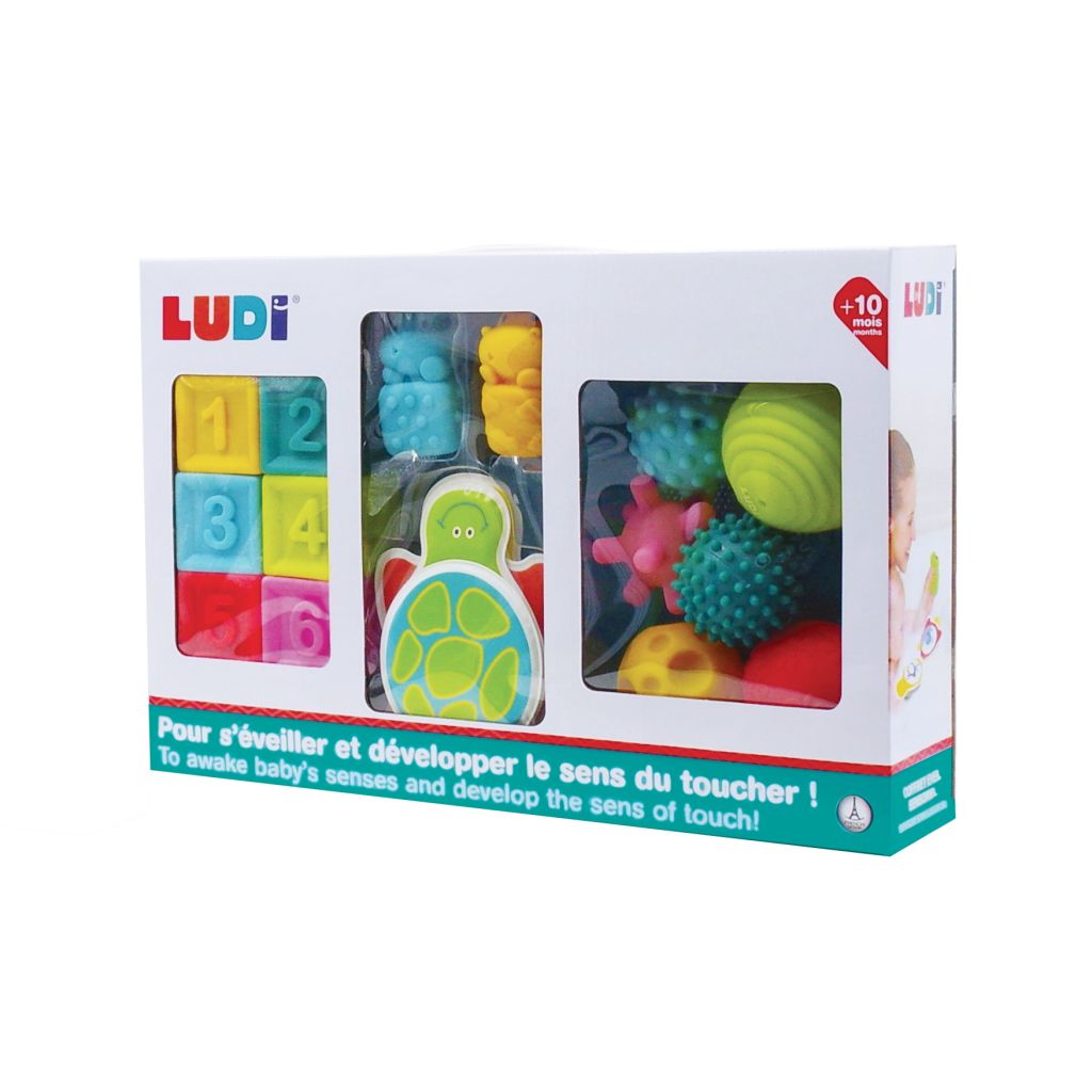 Coffret éveil Livre Cubes Balles