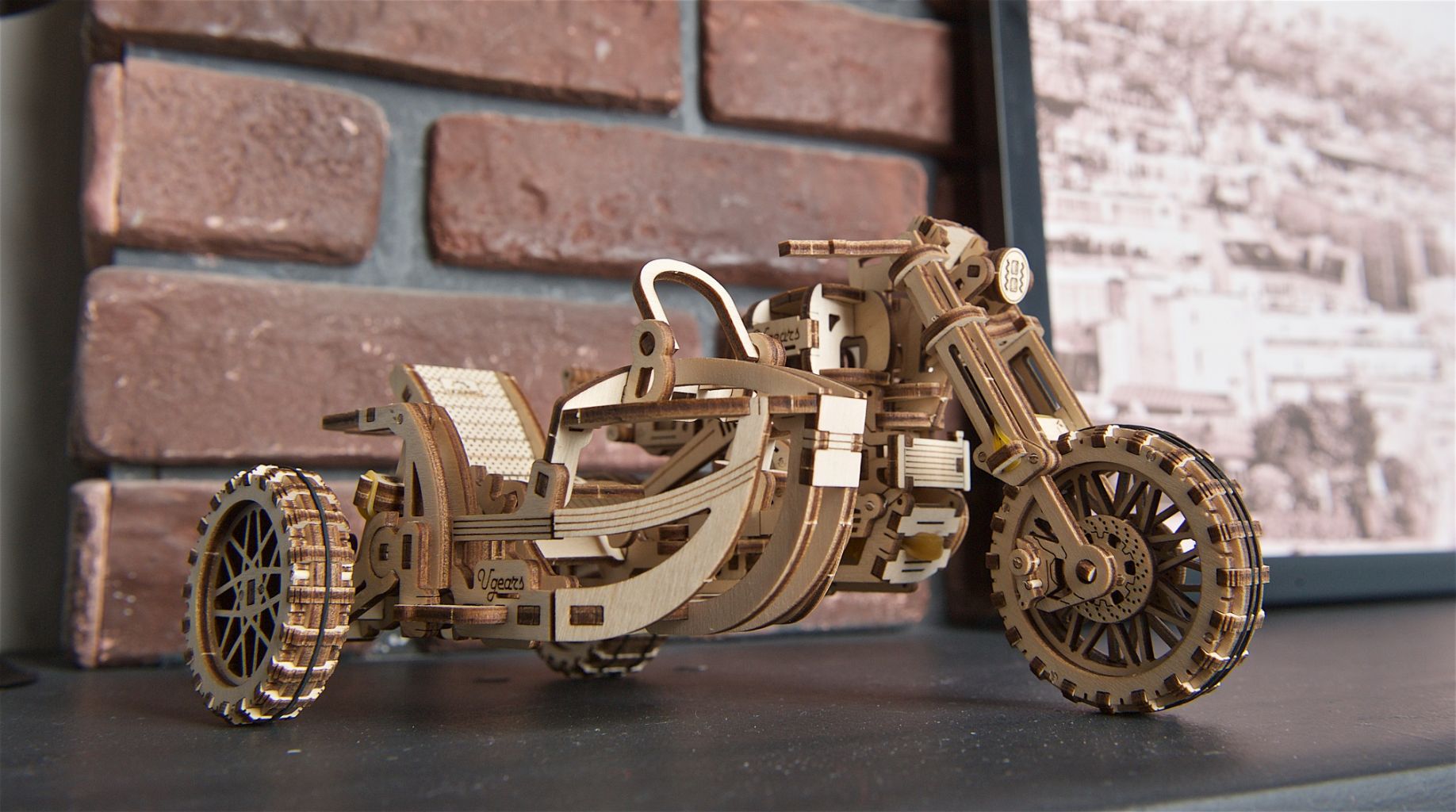 Maquette 3D en bois - Side Car