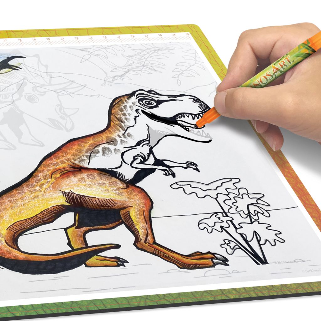 Dinos Art - Tablette à dessin lumineuse LED