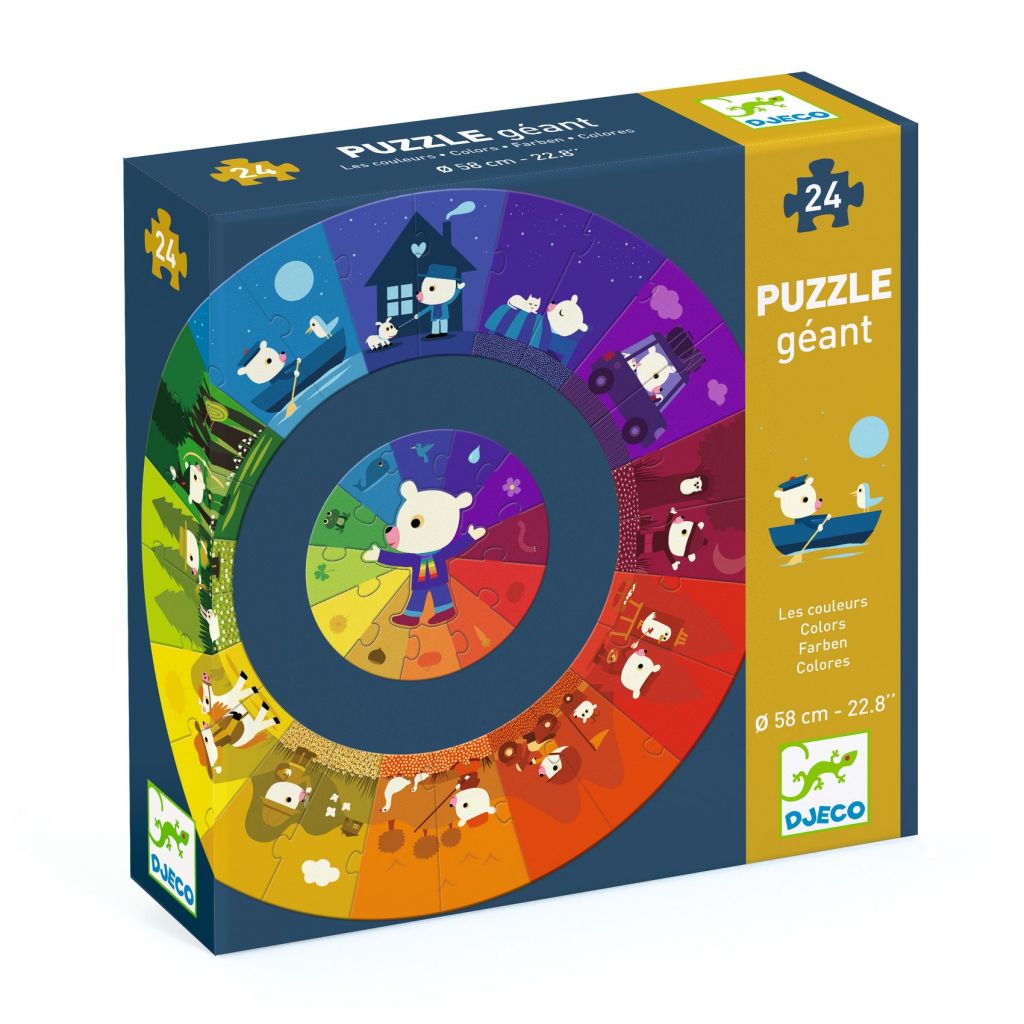 Puzzle géant - Les couleurs - 24 pces