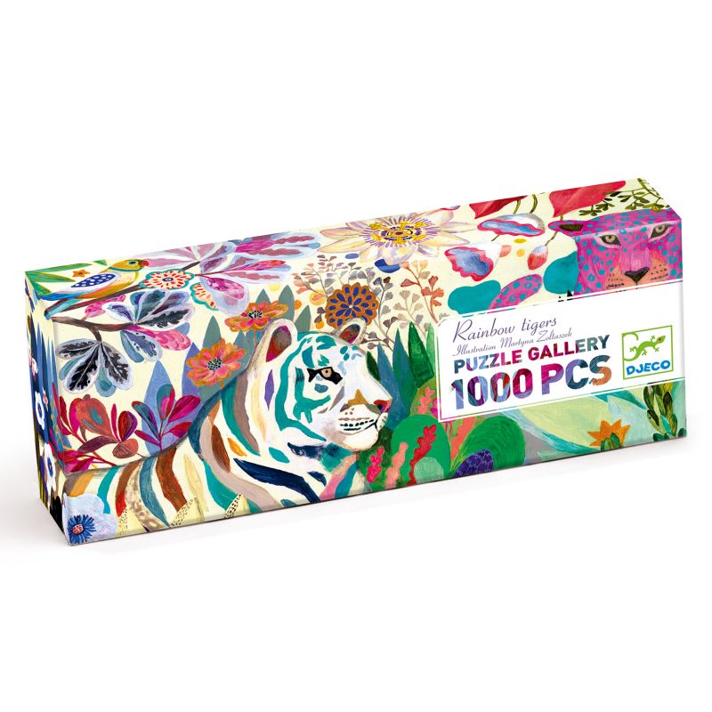 Puzzle - Rainbow Tigers 1000 pcs (couverture)