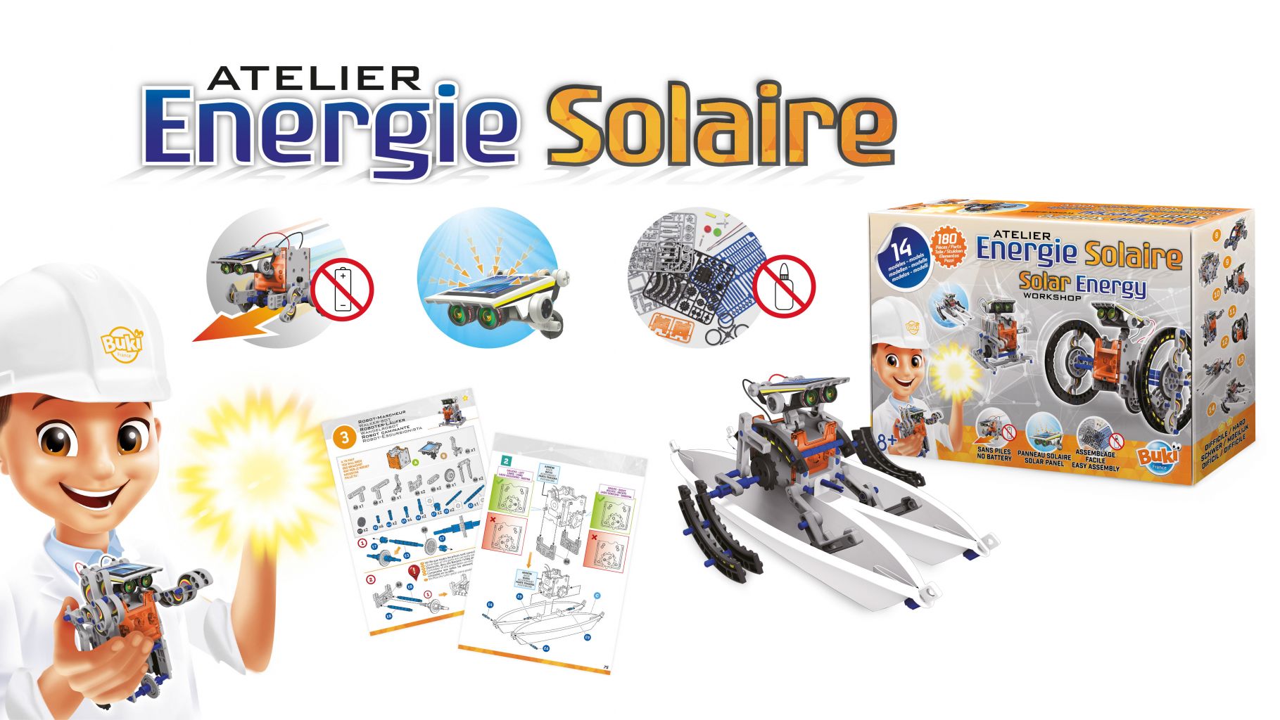 Atelier d'expériences - Énergie Solaire 14 en 1