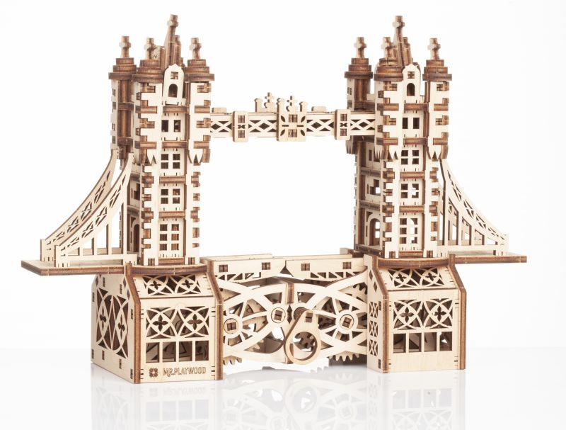 Maquette 3D en bois - Tower Bridge Petit modèle (couverture)