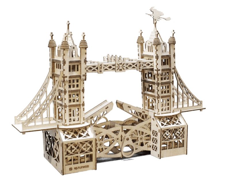 Tower Bridge petite - maquette 3D mobile en bois - BCD JEUX