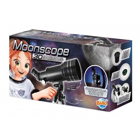 Jeu éducatif BUKI Microscope 30 expériences, Microscope en métal, Optiques  3 zoom X200 - X600 - X1200, avec