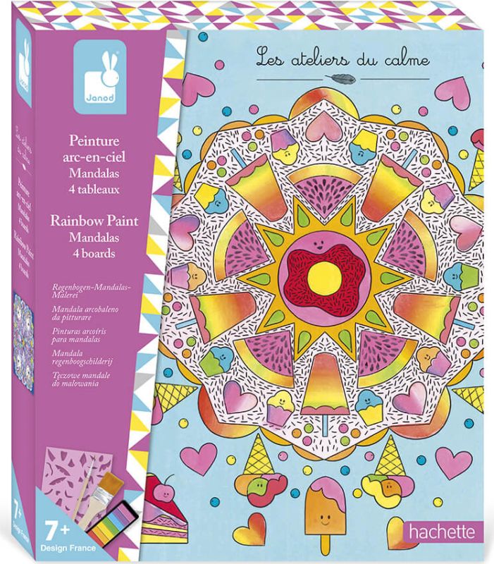 Peinture arc-en-ciel - Mandalas (couverture)