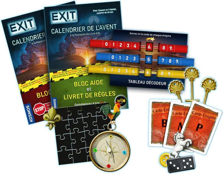 Exit - Calendrier de l'Avent: à la Poursuite du Livre d'Or