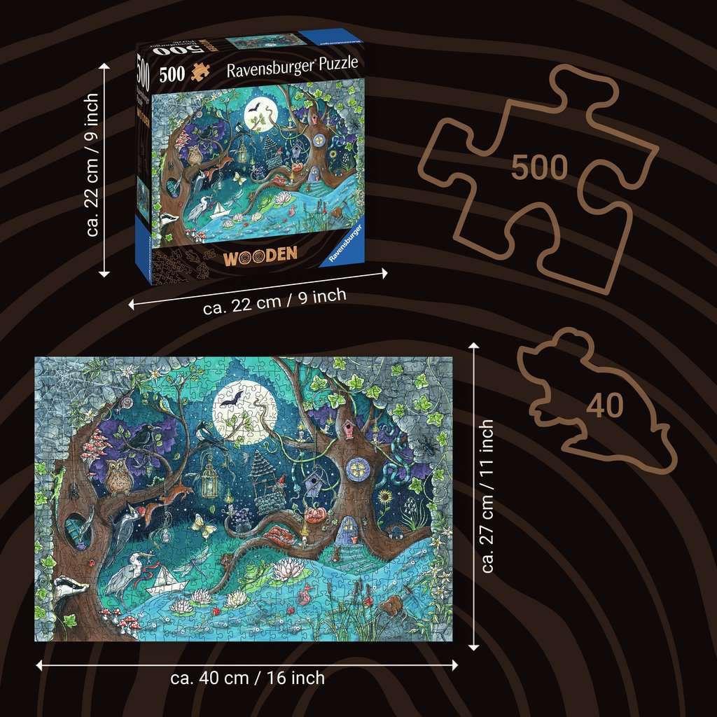 Puzzle en bois - Forêt - 500 pièces