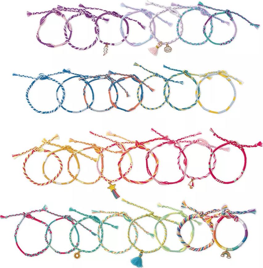 30 Bracelets enroulés Arc-en-ciel