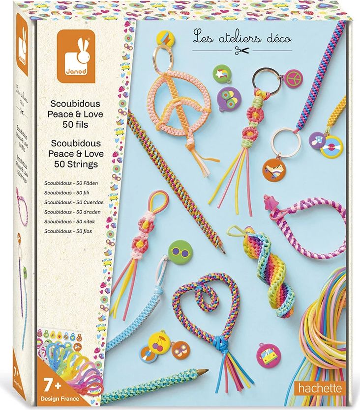 Scoubidous Peace & Love - 50 fils