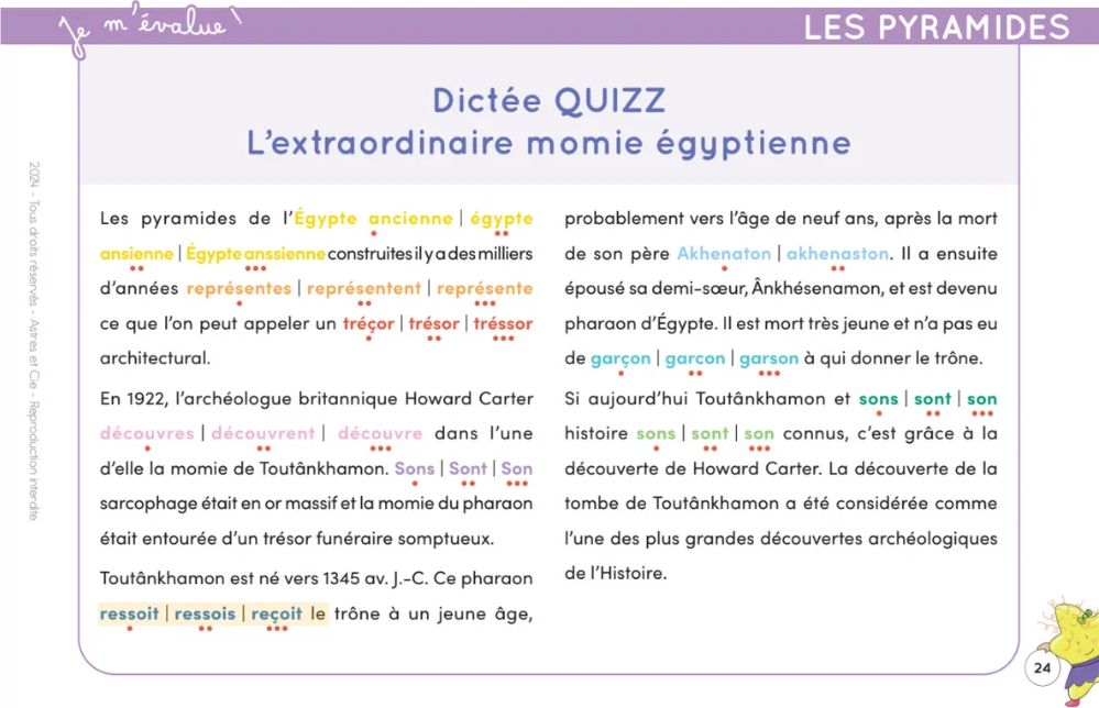 Etoilium - Chevalet Champion de Dictée