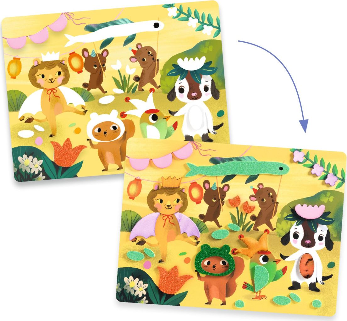 Collages mousses F&ecirc;tes scintillantes