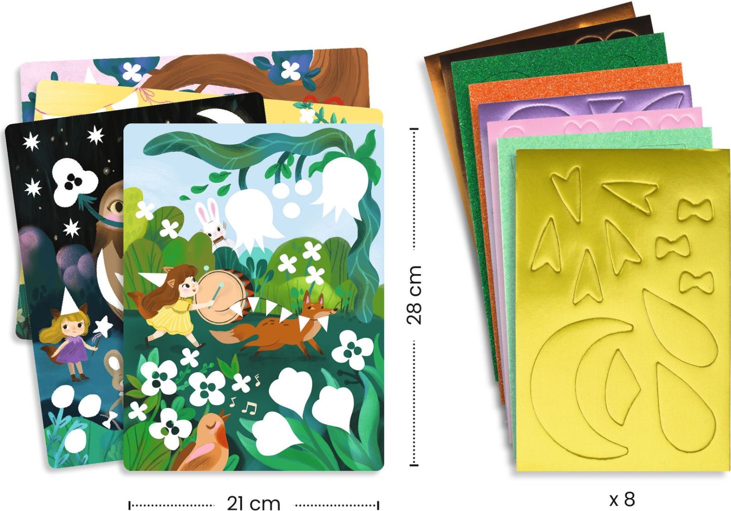 Collages mousses F&ecirc;tes scintillantes