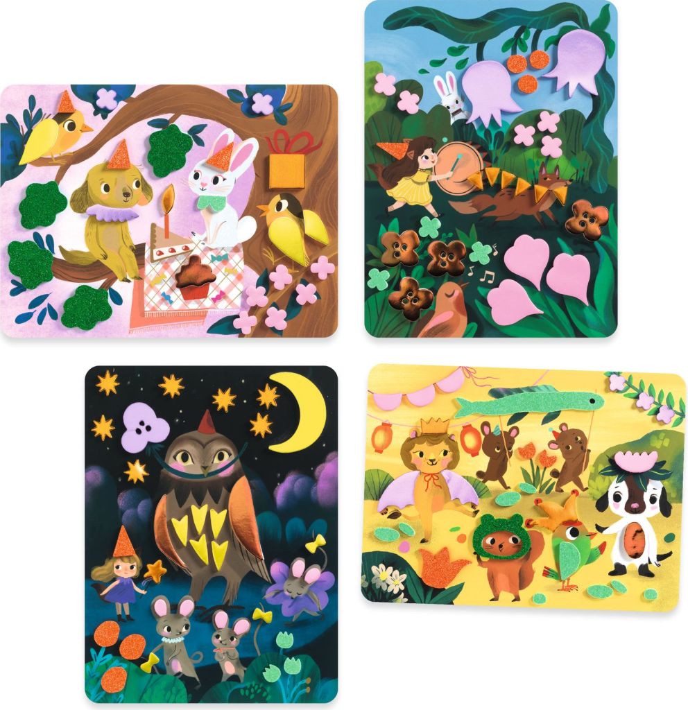 Collages mousses F&ecirc;tes scintillantes