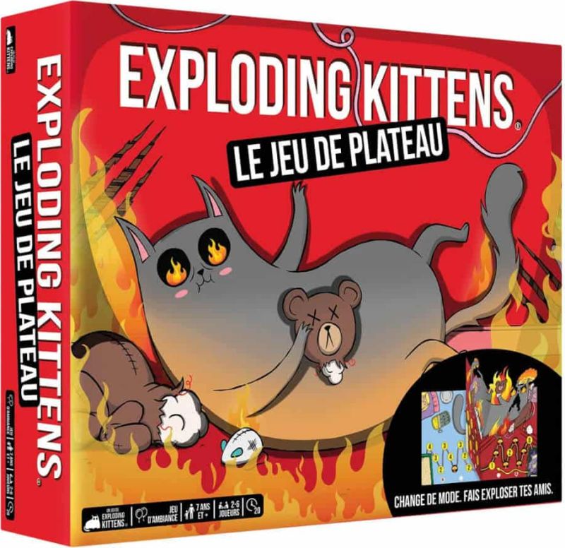 Exploding Kittens - le Jeu de Plateau (couverture)