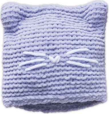 Bonnet &agrave; tricoter - Petit chat
