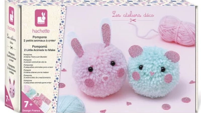2 Petits animaux pompons à créer (couverture)