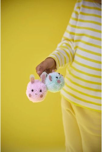 2 Petits animaux pompons &agrave; cr&eacute;er