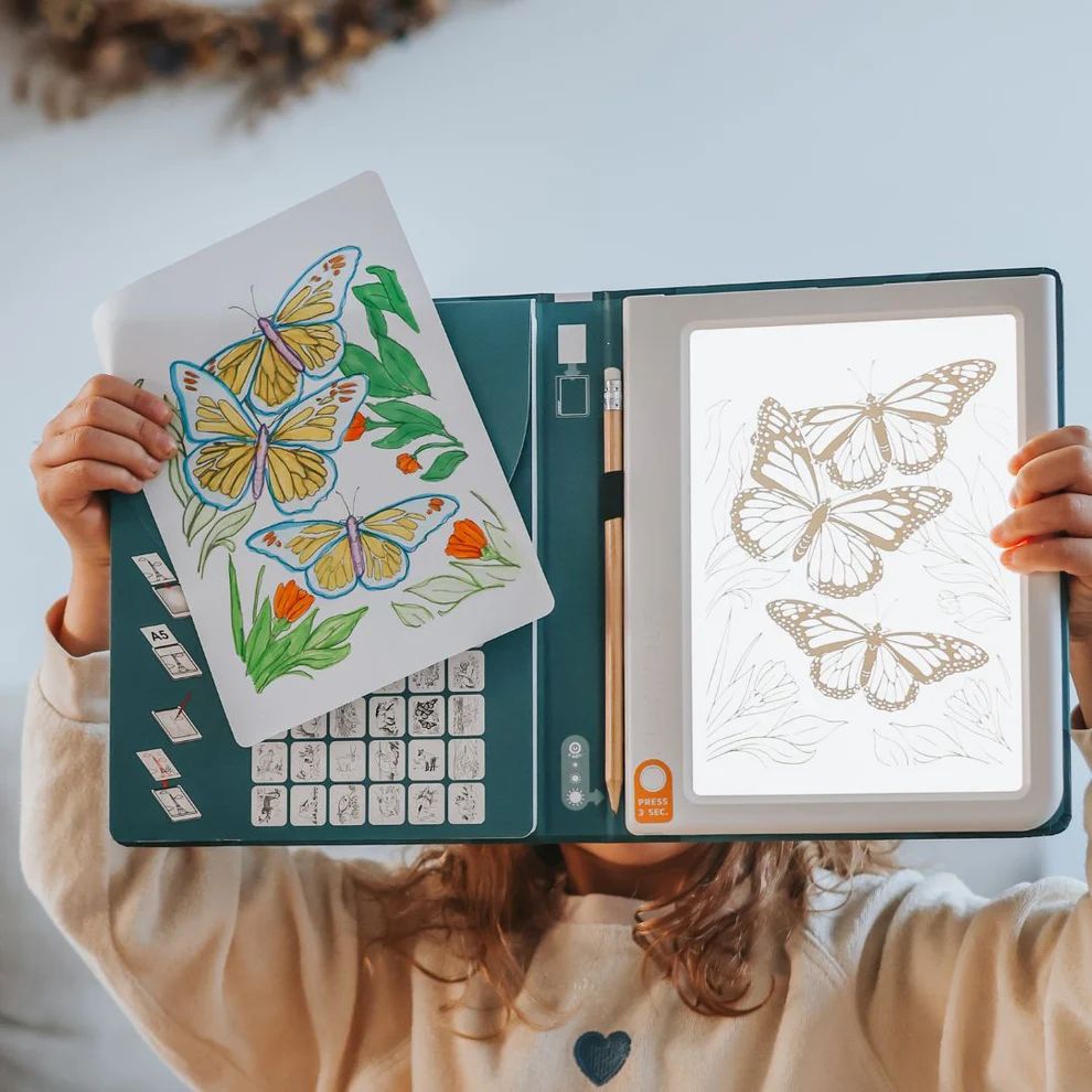 Kidydraw - Tablette &agrave; dessin lumineuse - Animaux