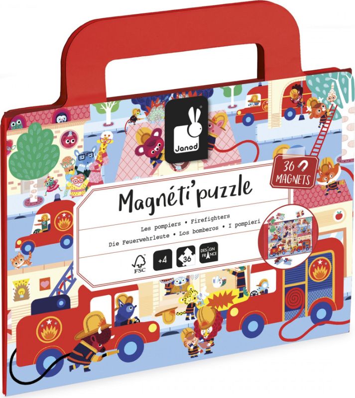 Magneti'puzzles - Pompiers 24 Pces (couverture)