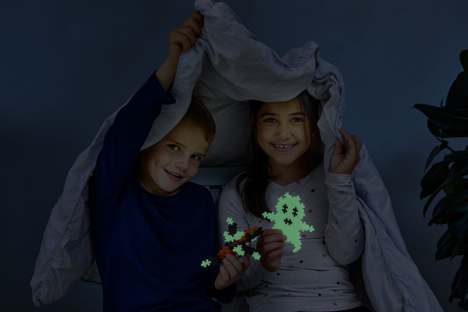 Briques de construction 3D phosphorescent - 500 Pcs