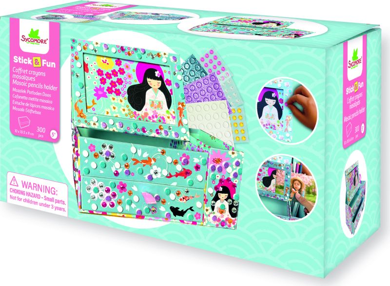Stick & Fun - Coffret à crayons mosaïques (couverture)