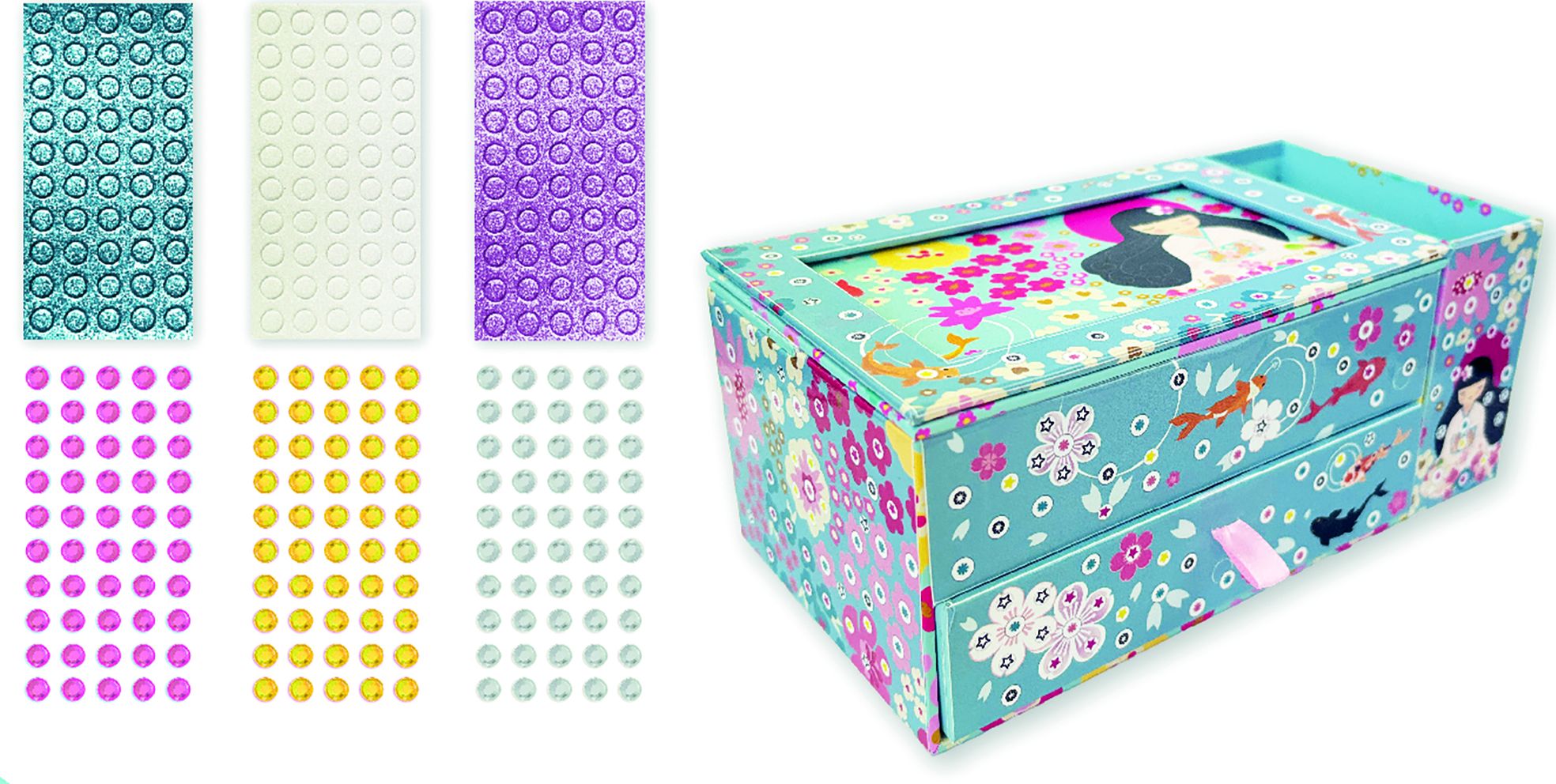 Stick & Fun - Coffret &agrave; crayons mosa&iuml;ques